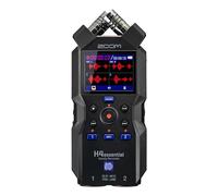Zoom H4essential Grabadora 4 Pistas 32-bit con Coma Flotante, accesibilidad, micros estéreo, 2 entradas XLR/TRS, Interface de Audio USB, para músicos, podcasters y más