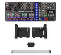 Zoom LiveTrak L6max - Mezclador digital portátil de 12 canales y paquete de grabadora con adaptador ERL-6 Eurorack, placas de montaje en rack, adaptador de corriente, cable de cinta, tornillos