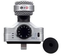 Zoom Micrófono iQ7 para Smartphone, micrófono estéreo MS para iPhone/iPad, Ligero, tamaño Compacto, Compatible con Conector Lightning, versión 2021