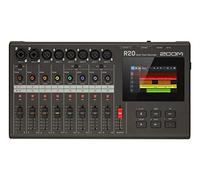 Zoom R20 MultiTrak Grabadora multipista de sobremesa, con Pantalla táctil, edición integrada, 16 Pistas, 6 entradas XLR, 2 entradas Combo XLR/TRS, Efectos, Synth, Drum Loops e Interface de Audio USB
