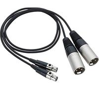 Zoom TXF-8 Balanced TA3 a XLR Cable, paquete de 2, para la grabadora de campo F8n y otros dispositivos, hembra TA3 Mini XLR a XLR macho de tamaño completo