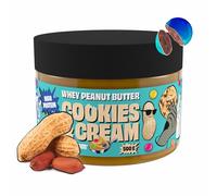 Zoomad FitCream Whey Peanut Butter Cookies & Cream 500 g - Crema Proteica de Cacahuete con Whey Protein | 30% Proteína | Con Trozos de Cookie y Chocolate | Protein Cream | Snack Fitness