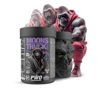 Zoomad Labs Moonstruck II Pre Entreno con Cafeína 510 g - Pre Workout Potente para Fuerza y Congestión - Gorilla Pump 13 g Óxido Nítrico, Energy Focus, Preentreno Gimnasio - Sabor Berry Blackout