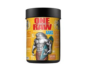 ZOOMAD LABS - One Raw AAKG, Polvos Pre Entreno, Complemento, Suplemento Alimenticio para Deportistas, Rendimiento Deportivo, Resistencia - 300 gr, Sabor Cherry Bomb