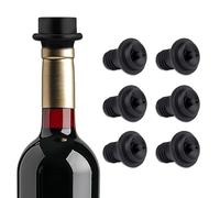 Zoomara 6 Piezas Tapones para Vacío, Tapón de Vino Sellado, Sellador de Botellas Reutilizable, Mantiene el Vino Mantiene la Calidad del Durante Más Tiempo