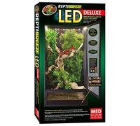 Zoomed NT-15E ReptiBreeze Deluxe - Terrario de Gasa de Aluminio (41 x 41 x 76 cm, Incluye iluminación LED)