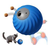 Zoomie 2.0, 2 In 1 Interactive Dog Balls & Pet Feeder, Dog Track Food Leaking Ball, USB-C Rechargeable, Suitable For Small/Medium Dogs, Safe and Durable (Blue)