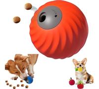 Zoomie Buddy 2.0, Smart Touch Interactive Dog Toy, 2 in 1 Interactive Dog Balls ＆ Pet Feeder, Treat Dispensing Puzzle Toy, Durable Pet Safe Design, Suitable for Small/Medium Dogs (Orange,No Cover)