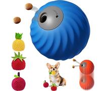 Zoomie Buddy 2.0, Smart Touch Interactive Dog Toy, 2 in 1 Interactive Dog Balls ＆ Pet Feeder, Treat Dispensing Puzzle Toy, Durable Pet Safe Design, Suitable for Small/Medium Dogs (Blue,3 Mix)
