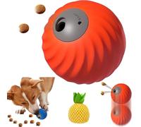 Zoomie Buddy 2.0, Smart Touch Interactive Dog Toy, 2 in 1 Interactive Dog Balls ＆ Pet Feeder, Treat Dispensing Puzzle Toy, Durable Pet Safe Design, Suitable for Small/Medium Dogs (Orange,Pineapple)