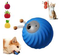Zoomie Buddy 2.0 - Zoomie Buddy Interactive Dog Toy, 2 In 1 Interactive Dog Balls ＆ Pet Feeder, Pet Rolling Feeding Ball Blue, Durable Pets Safe Design,for Small Or Medium Dogs and Cat (Blue)