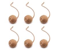 ZOOMIMI Juguete de sisal natural para gatos, dientes molares, dentición, colorido, juguete para masticar, alivio de la presión