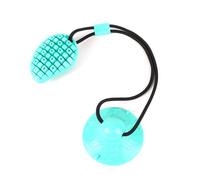 ZOOMIMI Juguete interactivo con fugas de comida para perros con ventosa y cuerda elástica para cachorros, alimentador más lento para masticar dientes de mascotas