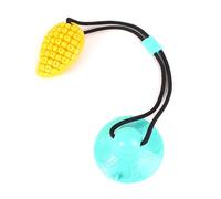 ZOOMIMI Juguete interactivo con fugas de comida para perros con ventosa y cuerda elástica para cachorros, alimentador más lento para masticar dientes de mascotas