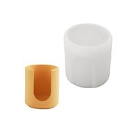 ZOOMIMI Moldes cilíndricos de silicona para resina epoxi, portavelas, soporte para velas de té, calentador de velas hidropónicas