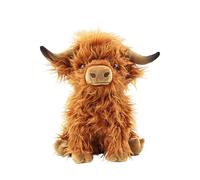 ZOOMPIL Juguete de peluche de vaca Highland, figura de animal de peluche grande de 25 cm, muñeca de juguete de toro de pelo largo