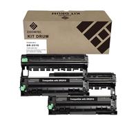 ZOOMTEC Compatible para DR-2510 DR 2510 DR2510 Kit Tambor Compatible para Impresora Brother DCP-L2627DW HL-L2400DWE DCP-L2627DWXL DCP-L2620DW MFC-L2860DW DCP-L2665DW DCP-L2660DW MFC-L2860 (2X Negro)