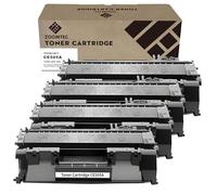 ZOOMTEC Compatible para HP CE505A 05A CE505X 05X Cartucho de Toner Compatible con Impresoras HP LaserJet P2030 P2035 P2035N P2050 P2055 P2055D P2055DN P2055X (4X Negro)