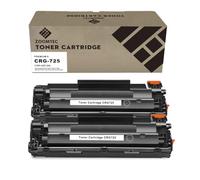ZOOMTEC CRG-725 CRG 725 Cartucho de Tóner Compatible para Impresora Canon I-Sensys LBP-6000 LBP-6000B LBP-6018 LBP-6020 LBP-6020B LBP-6030 MF-3010 (2X Negro)