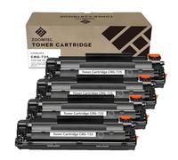 ZOOMTEC Recambio para CRG-725 CRG 725 Cartucho de Tóner Compatible con Impresora Canon I-Sensys LBP-6000 LBP-6000B LBP-6018 LBP-6020 LBP-6020B LBP-6030 MF-3010 (4X Negro)
