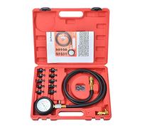 Zoomtools Herramienta de Prueba de presión de Aceite de Combustible de Motor Kit de medidor de presión de Aceite de Cilindro de Motor Juego de Prueba de diagnóstico de Aceite con adaptadores