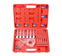 Zoomtools Juego de adaptadores para medidor de Flujo de inyector diésel de 6 Cilindros, Kit de Prueba de Fugas de diésel Common Rail con 24 adaptadores, comprobador de presión de Combustible