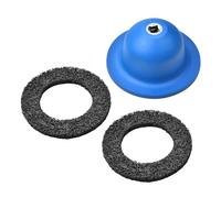Zoomtools Lijador de cubo de rueda de aluminio, Accesorio para llave de impacto, limpiador de bujes de rueda, accesorio de lijado multiherramienta, Para llaves de impacto de 1/2 pulgada