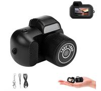 Zoomu Mini Camera Keychain, Mini Keychain Camera, 1080p HD Retro Cameras with SD Card, with Led Flash Light and HD Screen, Eight Filters, 100 Mins Battery Life (No SD Card)