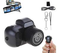 Zoomu Mini Camera Keychain, Zoomu 1080p Mini Digital Keychain Camera, with Led Flash Light and HD Screen, Key Chain CAM That Works for Photo/Video (128G)