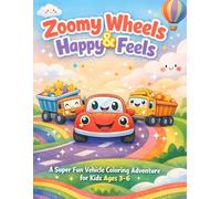 Zoomy Wheels and Happy Feels: A Super Fun Vehicle Coloring Adventure for Kids Ages 3-6