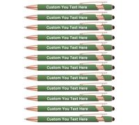 Zoonnis 12 Piezas Bolígrafos Personalizados con Puntas de lápiz para los Negocios Bolígrafo Grabado Personalizado a Granel con el Nombre de Texto Personalizado Bolígrafo con Tinta Negro