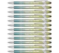 Zoonnis 12 Piezas Bolígrafos Personalizados con Puntas de lápiz para los Negocios Bolígrafo Grabado Personalizado a Granel con el Nombre de Texto Personalizado Bolígrafo con Tinta Negro