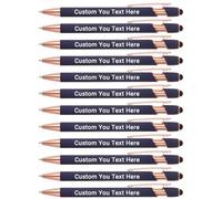Zoonnis 12 Piezas Bolígrafos Personalizados con Puntas de lápiz para los Negocios Bolígrafo Grabado Personalizado a Granel con el Nombre de Texto Personalizado Bolígrafo con Tinta Negro