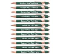 Zoonnis 24 Piezas Bolígrafos Personalizados con Puntas de lápiz para los Negocios Bolígrafo Grabado Personalizado a Granel con el Nombre de Texto Personalizado Bolígrafo con Tinta Negro