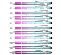 Zoonnis 24 Piezas Bolígrafos Personalizados con Puntas de lápiz para los Negocios Bolígrafo Grabado Personalizado a Granel con el Nombre de Texto Personalizado Bolígrafo con Tinta Negro