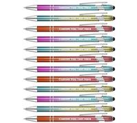 Zoonnis 24 Piezas Bolígrafos Personalizados con Puntas de lápiz para los Negocios Bolígrafo Grabado Personalizado a Granel con el Nombre de Texto Personalizado Bolígrafo con Tinta Negro