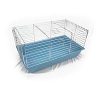 ZooPaul Jaula para conejos, tamaño XL, color azul claro, 78 x 47 x 37 cm, jaula para roedores, conejos, conejos