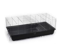 ZooPaul Jaula XXL para conejos, 120 cm, para animales pequeños, roedores, cobayas, color negro