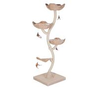 zooplus Árbol rascador Cat 's Flower XXL, 3 cestas para dormir con cojín reversible, incluye juguete para gatos, robusto y estable, altura: 183 cm aprox