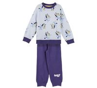 Chándal de Bluey - Conjunto Completo de 2 Piezas - Talla 4 Años - Elaborado con Algodón y Poliéster - Color Azul - Camiseta de Manga Larga Incluida - Producto Original Diseñado en España