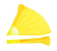 ZOOWMRALK Abanico de mano plegable, 2 piezas Abanicos Tai Chi Kung Fu 13 pulgadas Mano izquierda derecha Tela Danza Artes marciales tradicionales chinas for mujeres Actuación y festival