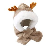 ZOOWMRALK Knitted hat scarf,Hat,Winter Scarf Washable(Khaki)