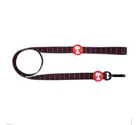 ZOOZ PETS Correa para Perro - Licencia Oficial Peanuts - Material Premium y Duradero - Correa Segura y Cómoda - Estilo Único - Variedad de Tamaños y Colores (L, Stripe Black Red)