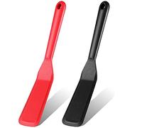 Zopeal 2 Espátulas de Silicona Estrecha de Tortilla Espátula Larga de Panqueques Crepe Resistente a Calor de Turner Espátula de Cocina Antiadherente para Cocinar Huevos Hamburguesas Pizza