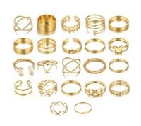 ZOPJUMA 22 Piezas Vintage Nudillos Anillos Set