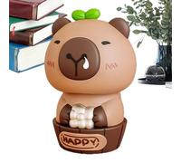 Zopoee Decoración de coche para salpicadero | Capybara Solar Dance Figuras - Consola de Vehículo Oficina Hogar Camping Traslados Diario Conducción Viaje por Carretera Decoración