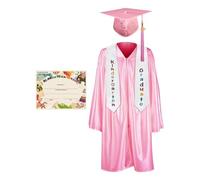 Zopoee Gorro Y Toga De Graduación Infantil - Toga De Graduación Para Niños | Traje De Ceremonia De 2025 Para Niños De 5 A 13 Años