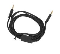Zopsc Cable de audio de repuesto para auriculares para juegos con interruptor de control de silencio para auriculares de juego sobre la cabeza para Logitech para Astro A10 A40 A40 TR. (negro)