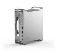 ZoraVson - Estación de acoplamiento y soporte compatible con Mac Mini M4 y M4 Pro 2024, 9 en 1 con base USB C con carcasa M.2 NVME SSD, 10Gbps USB 3.2, tarjeta SD/TF 4.0, PD100W, USB 2.0
