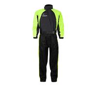 Zorax Hi-vis Amarillo/Negro 2XL Impermeable A Prueba de Viento Moto Moto Traje de Lluvia Hombres Ropa Impermeable Chubasquero, Bolsa de Transporte, Rayas Reflectantes